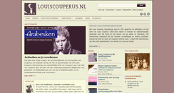 Desktop Screenshot of louiscouperus.nl