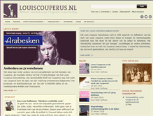 Tablet Screenshot of louiscouperus.nl